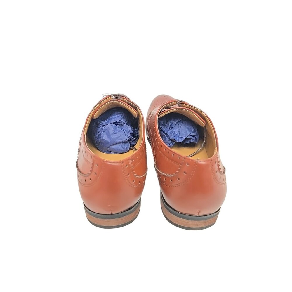 Gallery Seven Men's Marginal oxford Shoe Cognac Size 11M - Picture 3 of 6